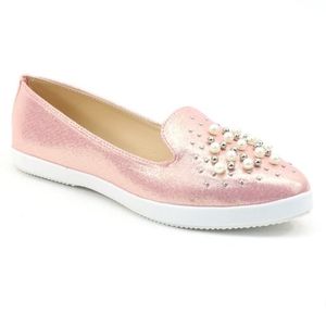 👣BOLERO 🇺🇲Selina Blush Bauble Accent Flats footwear